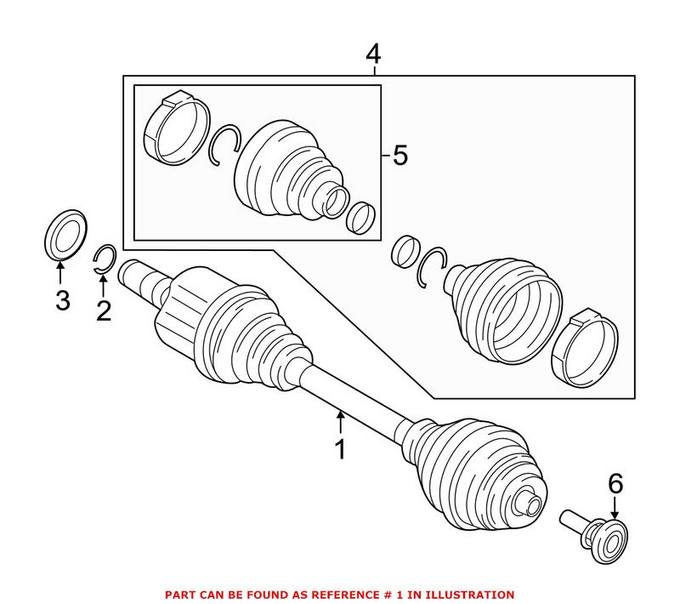 BMW CV Axle Assembly - Front Passenger Right 31608611938